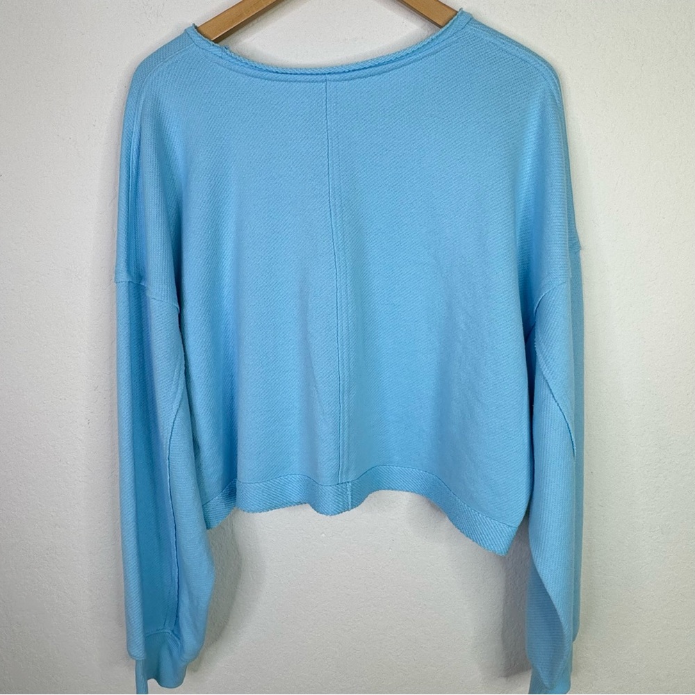 Beachy Patchwork Flower Reworked Oversized Boxy Sweater - Picture 6 of 7
